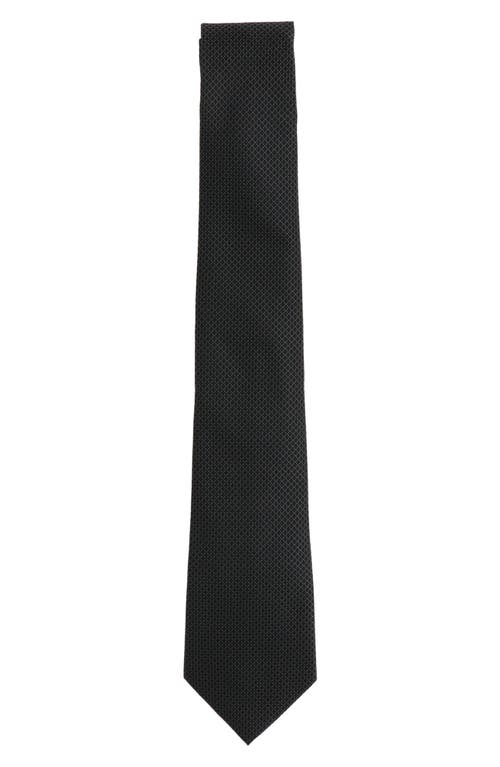 Scotch & Soda Solid Neat Tie In Black