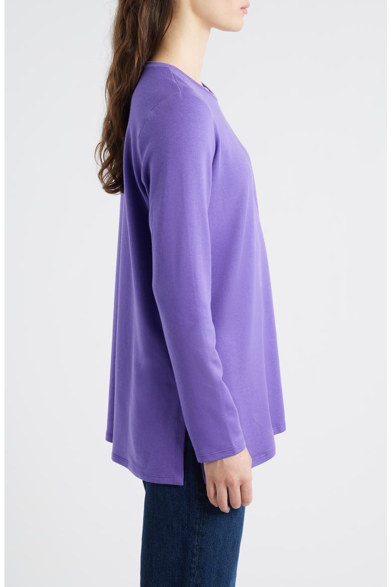 Crewneck Terry Tunic, Alternate, color, ULTRAVIOLET