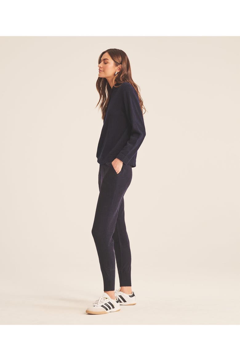 Signature Cashmere Jogger, Alternate, color, Navy