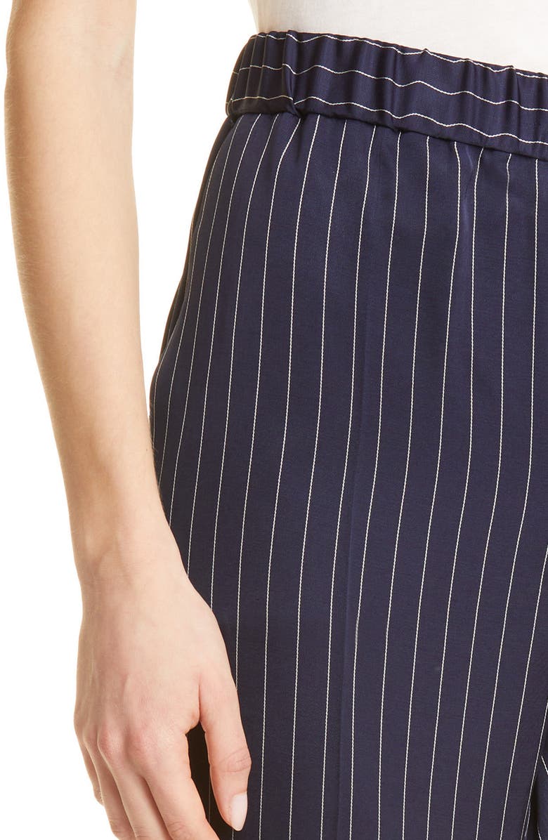 BOSS Tariyana Stripe Slim Fit Ankle Pants, Alternate, color,