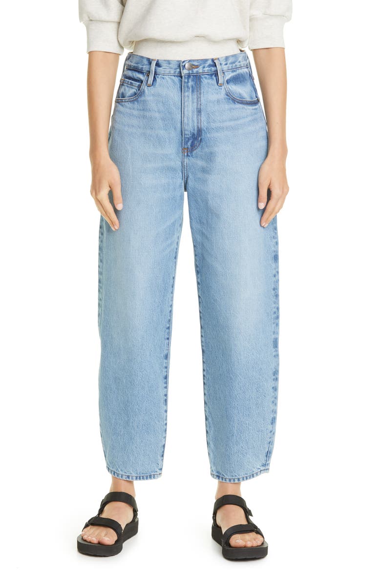 Ultra High Berrel Ankle Wide Leg Jeans, Main, color, NAPPA CLEAN