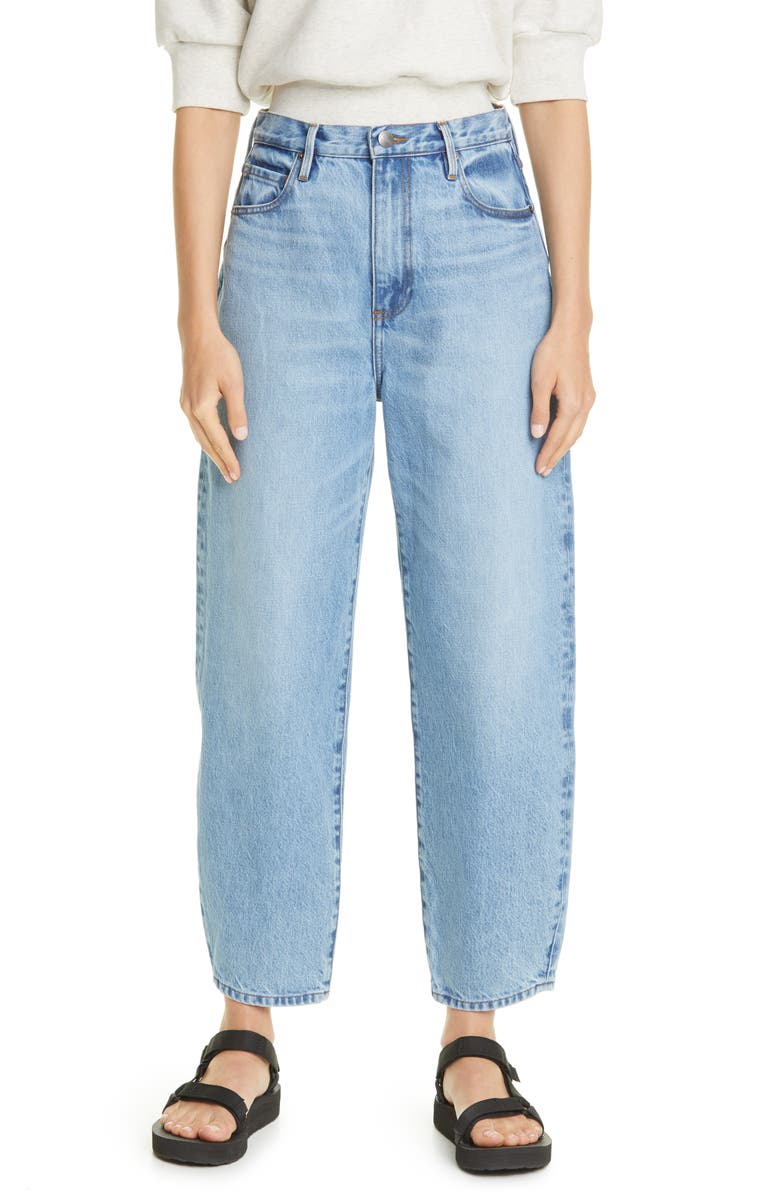 FRAME Ultra High Berrel Ankle Wide Leg Jeans, Main, color,