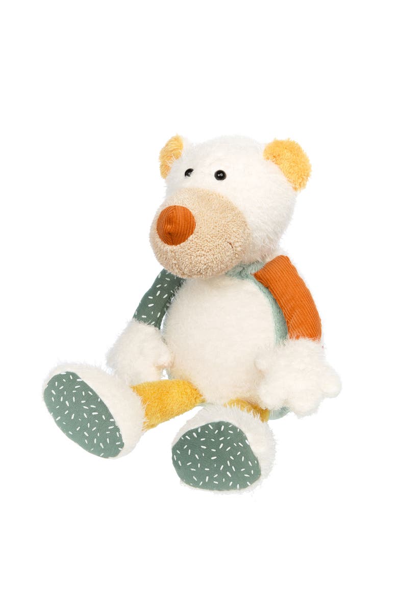 Patchwork Polar Bear Plush Toy, Main, color, Multicolored
