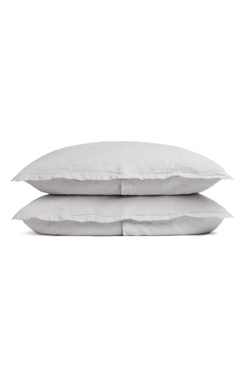 Parachute Set Of 2 Linen Shams In Black