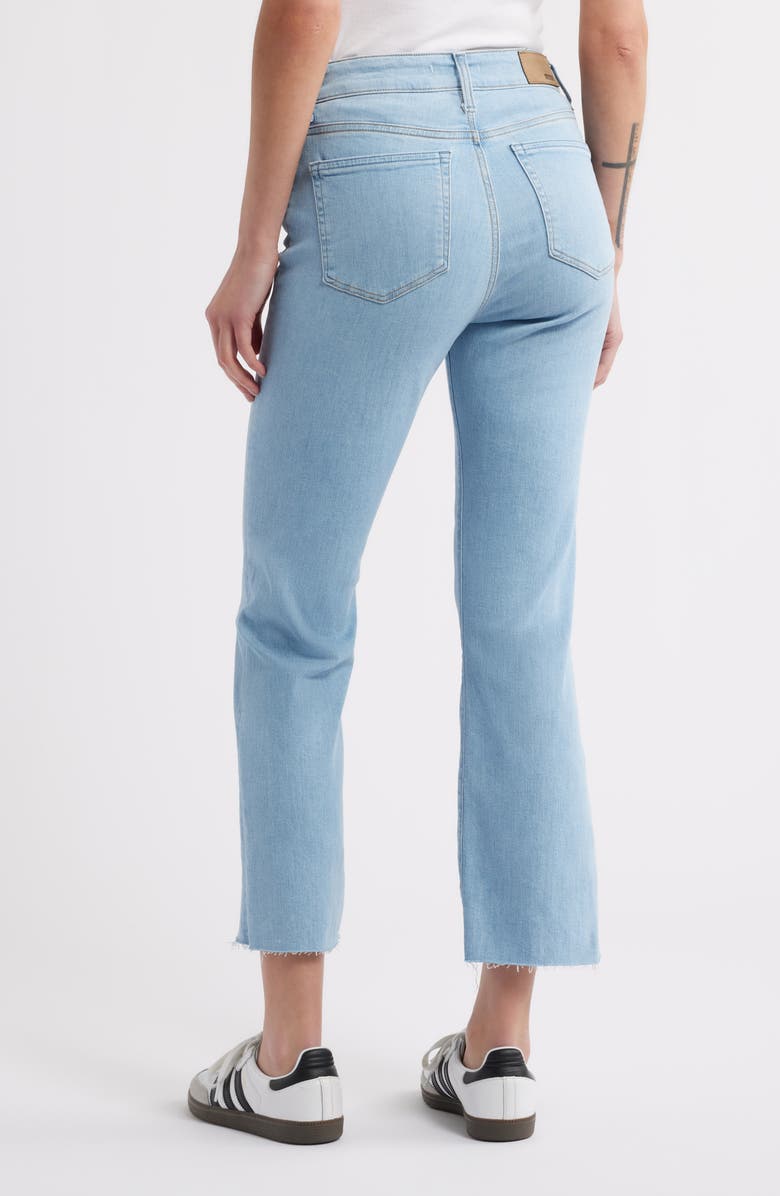Mavi Jeans Anika High Waist Raw Hem Flare Leg Jeans, Alternate, color, Light Blue Flex Blue