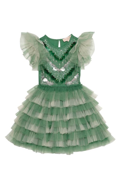 Shop Tutu Du Monde Kids' Embellished Fit & Flare Party Dress In Succulent Mix