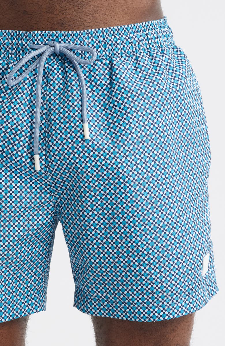 BOSS Vibe Swim Trunks, Alternate, color, Open Blue