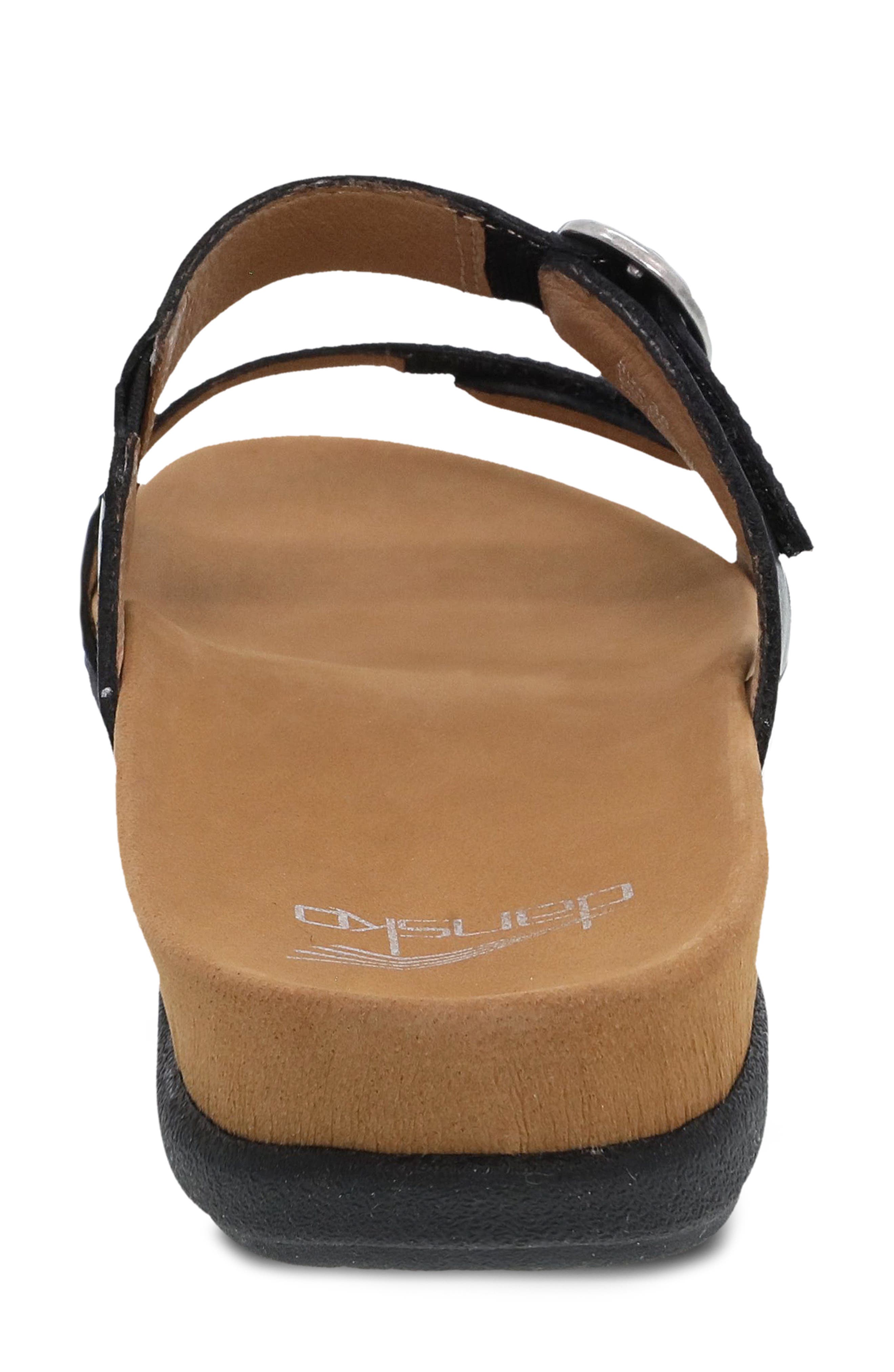 Dansko Justine Slide Sandal, Alternate, color, Black