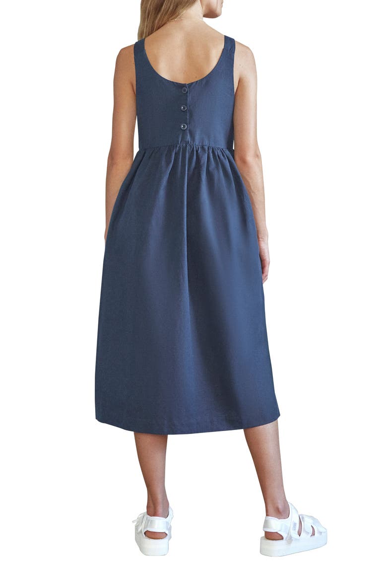 Lily Organic Cotton Denim Dress, Alternate, color, NAVY