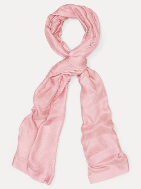 Satin Trim Scarf