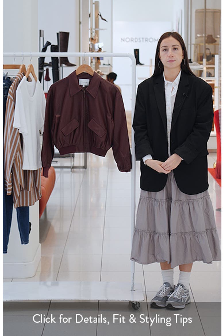 Better Than Leather Cropped Faux Leather Bomber Jacket video