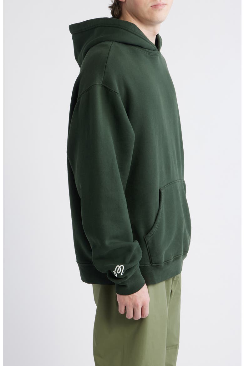Fesque Oversize Foraging Fairways Cotton Fleece Hoodie, Alternate, color, CAVERN