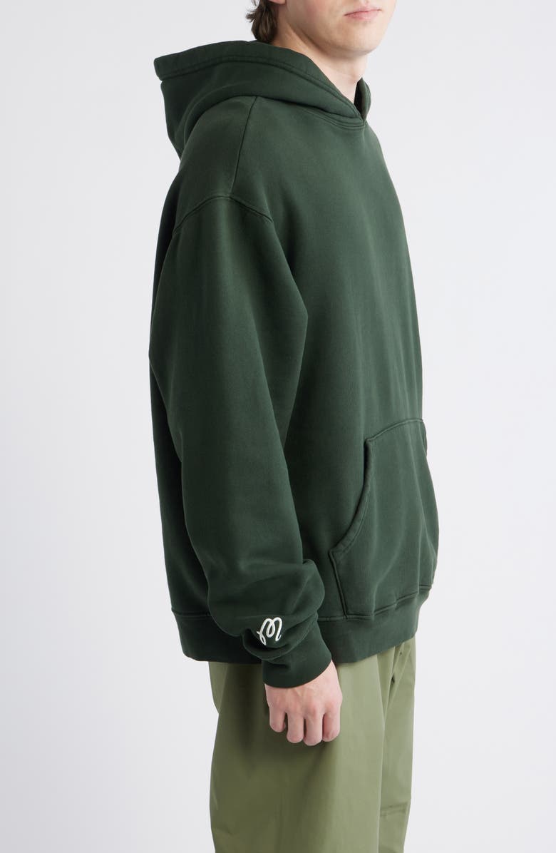 Malbon Golf Fesque Oversize Foraging Fairways Cotton Fleece Hoodie, Alternate, color, Cavern