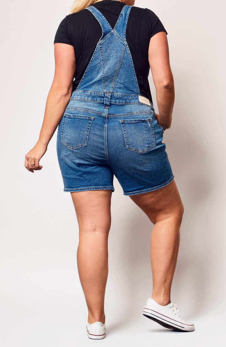 SLINK Jeans Denim Shortalls, Alternate, color, Genesis