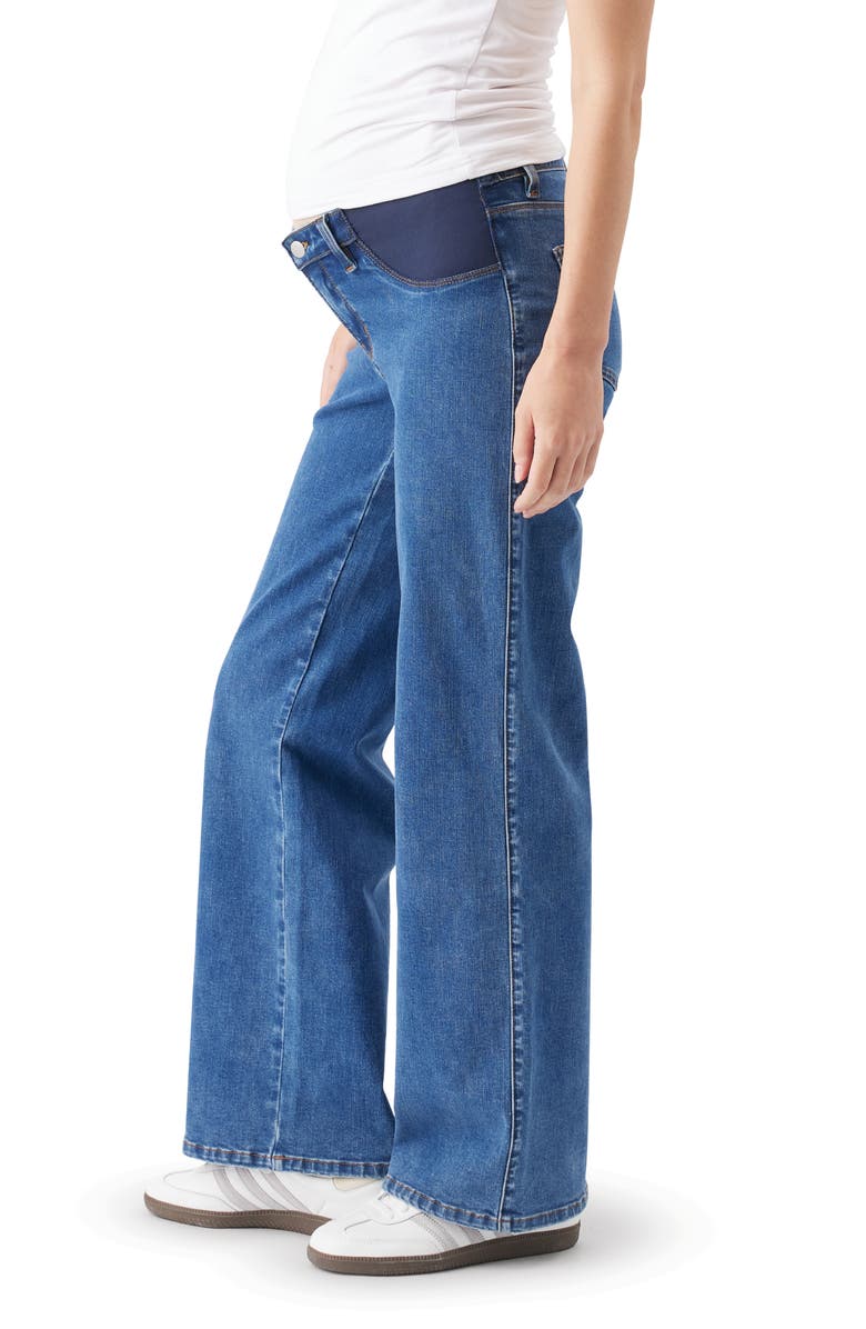 Ripe Maternity Kyle Wide Leg Jean, Alternate, color, True Blue