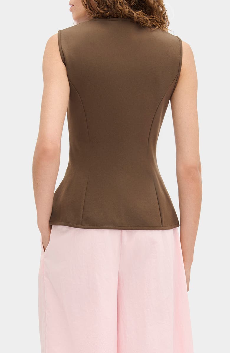 ALIGNE Miguel Zip Ponte Vest, Alternate, color, Brown