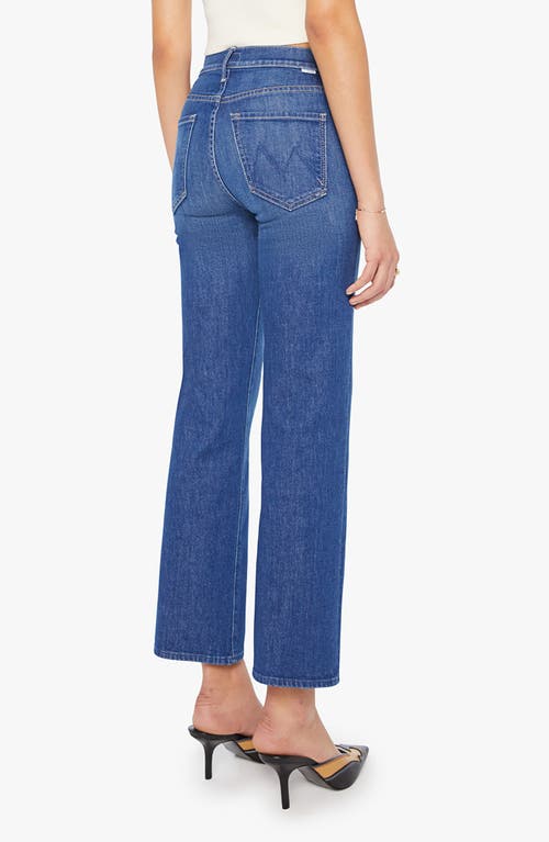 Mother The Kick It Flood Ankle Straight Leg Jeans In Blue
