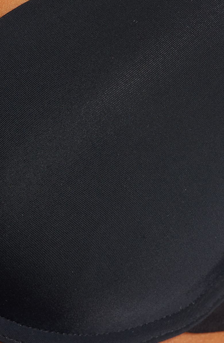 Natori Minimal Contour Underwire Demi Bra, Alternate, color, Black