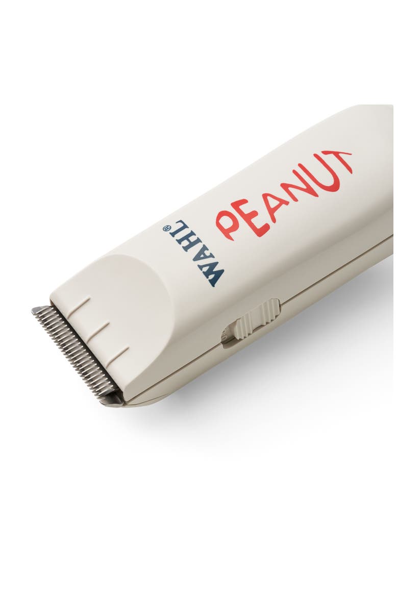 Classic Peanut - Professional Beard Trimmer and Hair Clipper Kit - Adjustable Hair Cutting Tool with 4 Guide Combs, Alternate, color, White