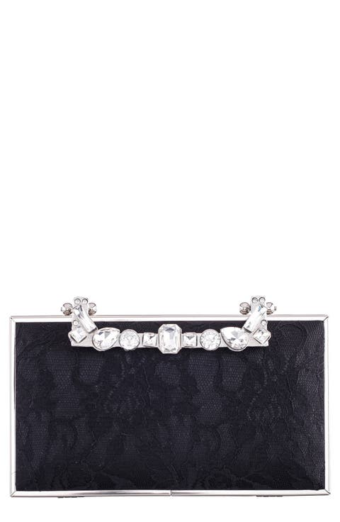 Boujee Crystal Lace Clutch