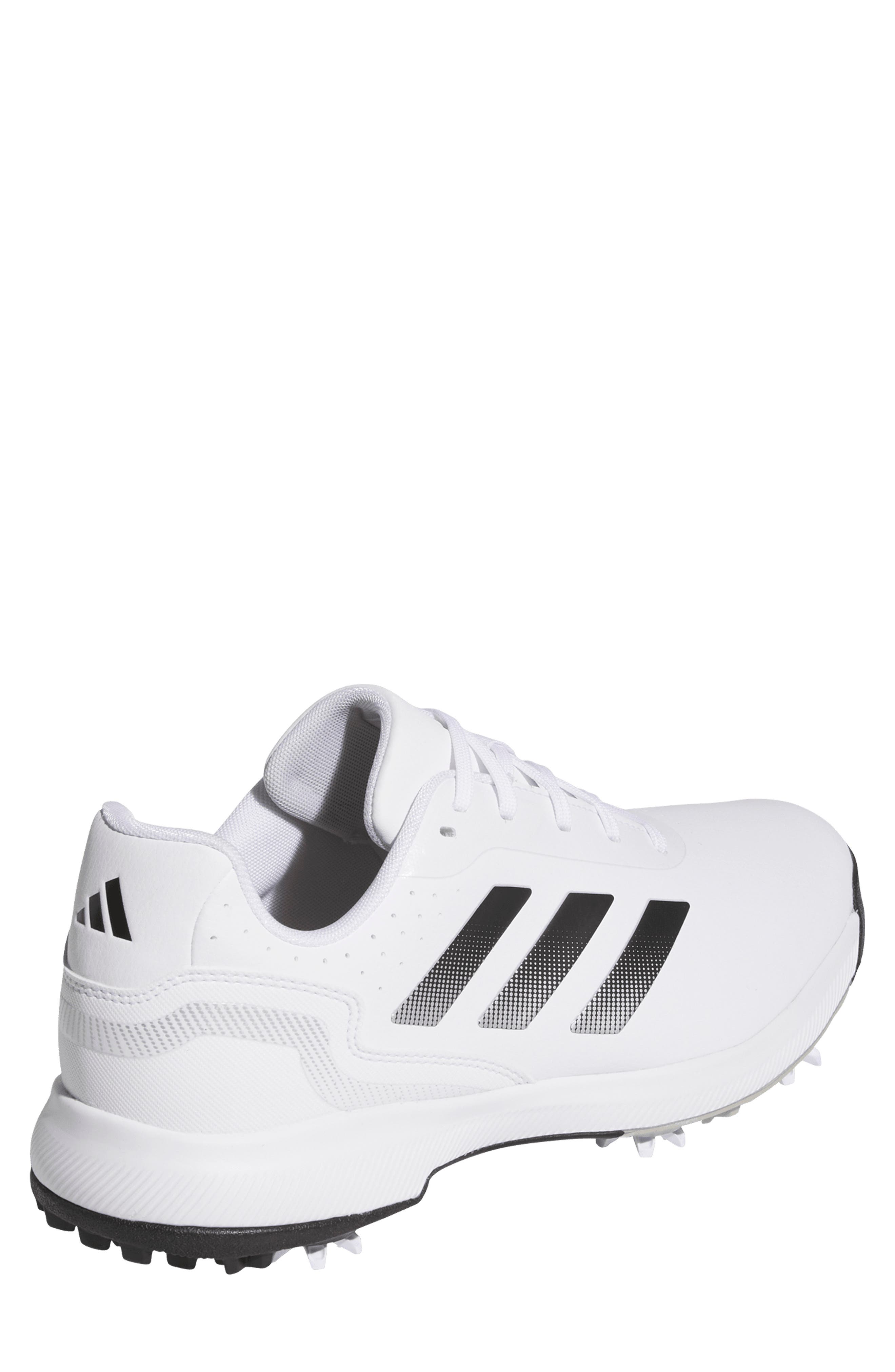 adidas Traxion Response Spikeless Golf Shoe, Alternate, color, White/ Black
