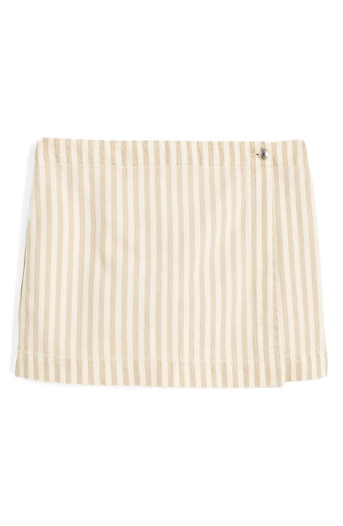 Madewell Denim Wrap Mini Skort In Neutral