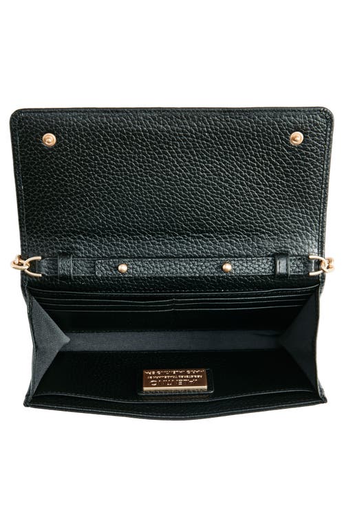 Valentino By Mario Valentino Bianca Studded Leather Shoulder Bag In Black