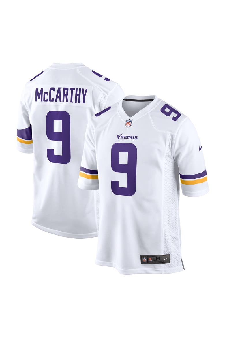 Men's Nike J.J. McCarthy  White Minnesota Vikings Game Jersey, Main, color, White