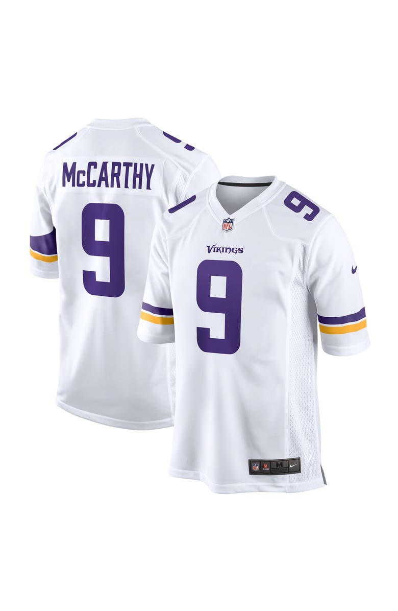 Nike Men's Nike J.J. McCarthy  White Minnesota Vikings Game Jersey, Main, color, White