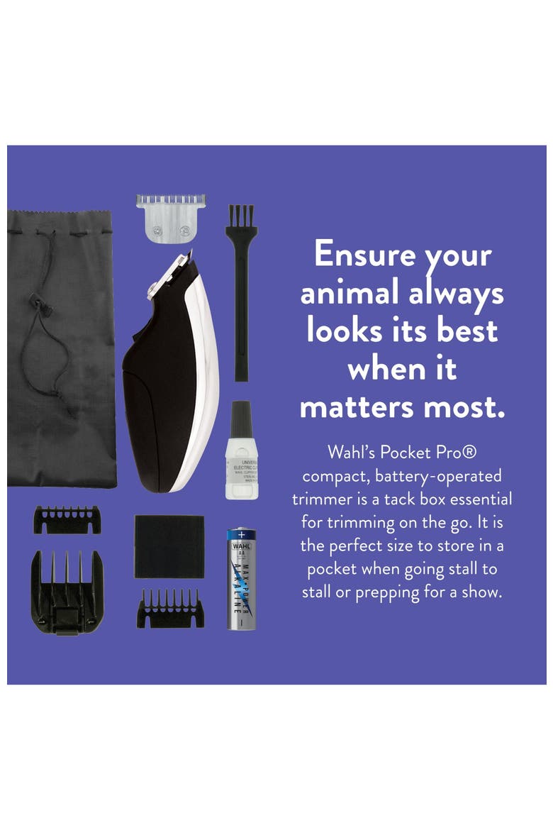Equine Super Pocket Pro Trimmer, Alternate, color, Silver