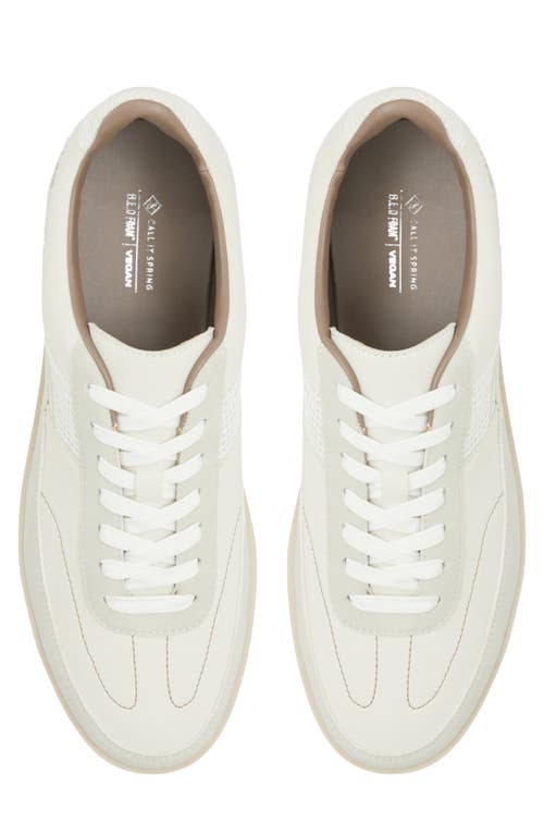Call It Spring Men's Centori Synthetic Low Top Sneaker In Cream