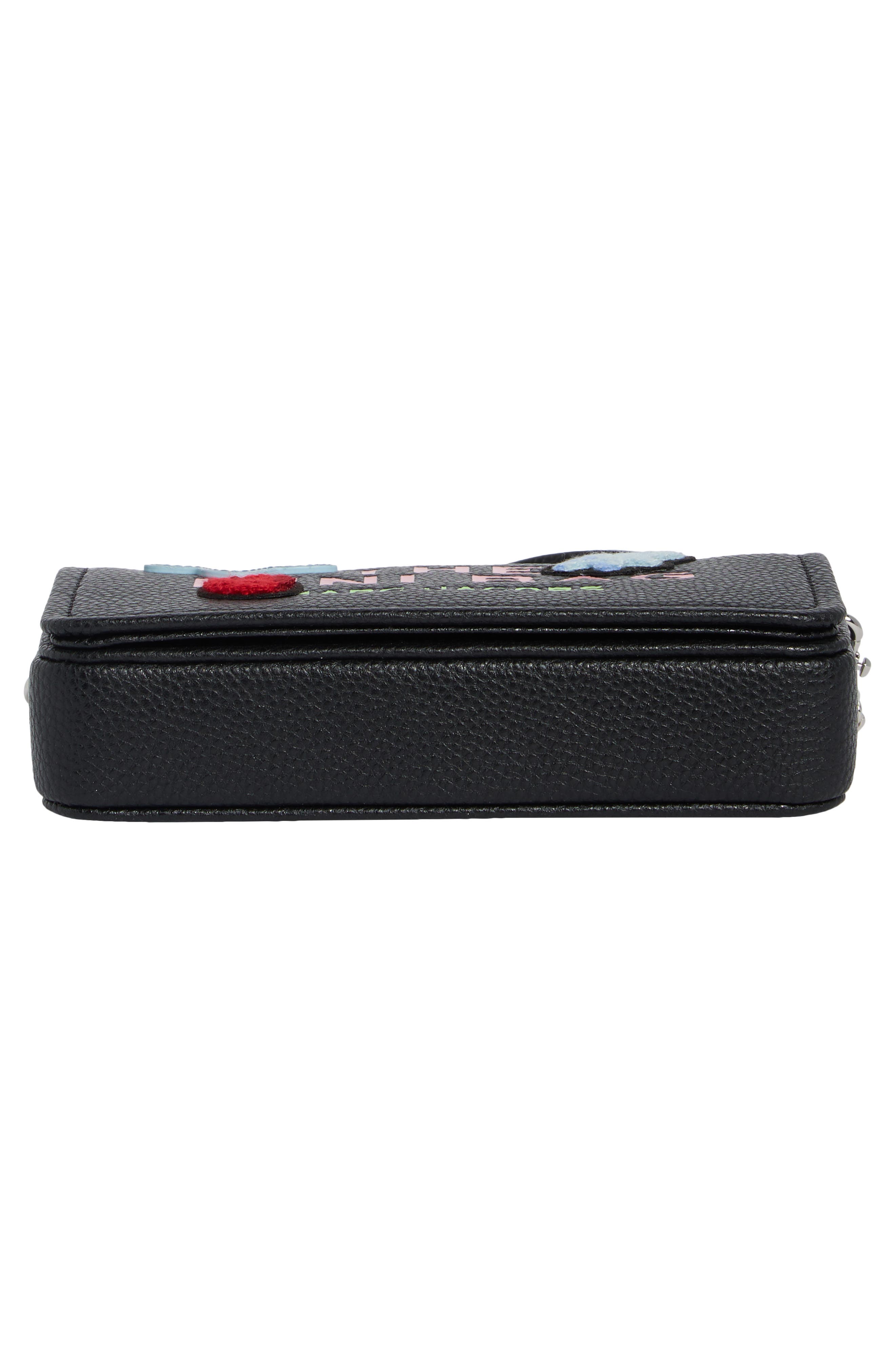 The Mini Bag Leather Crossbody Bag, Alternate, color, BLACK MULTI