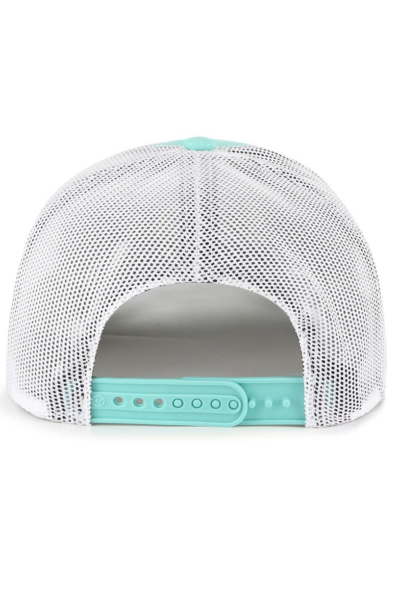Men's '47 Mint San Diego Padres 2022 City Connect Trucker Snapback Hat, Alternate, color, Aqua