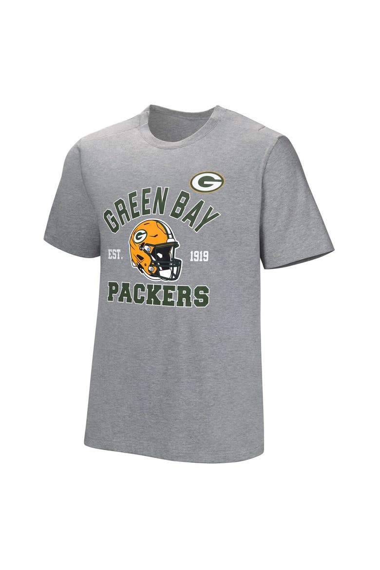 Men's  Gray Green Bay Packers Tackle Adaptive T-Shirt, Alternate, color, Gray