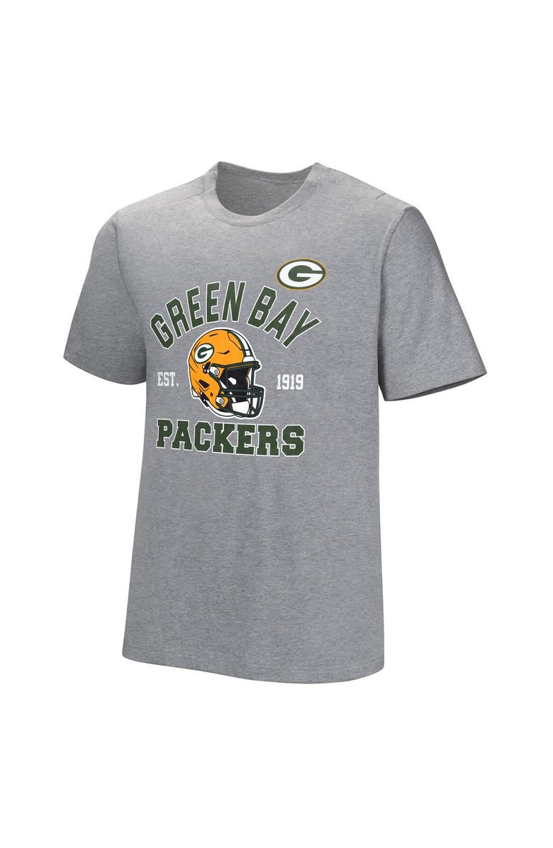 NFL Men's Gray Green Bay Packers Tackle Adaptive T-Shirt, Alternate, color, Gray