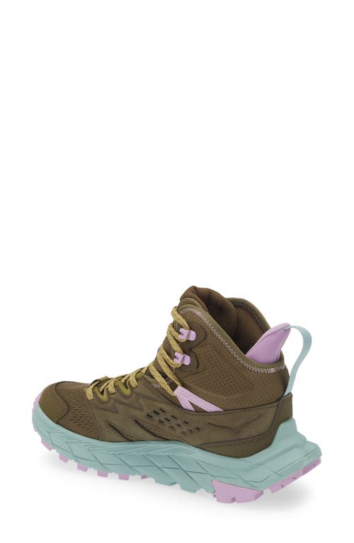 Hoka Anacapa Breeze Aero Mid Breathable Trail Running Shoe In Green