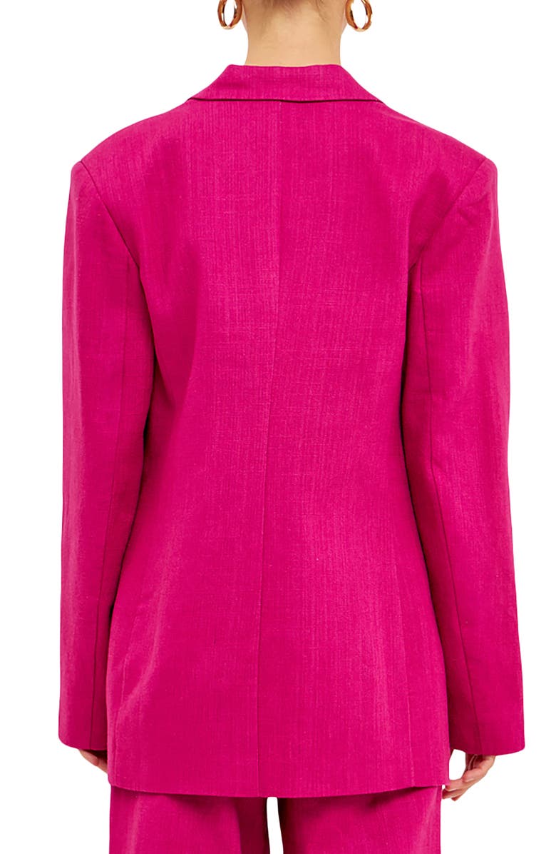 Endless Rose Linen Blend Blazer, Alternate, color,