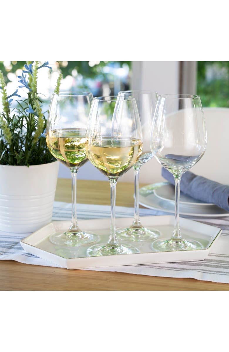 SPIEGELAU Salute White Wine Glass Set of 4, Alternate, color, Clear
