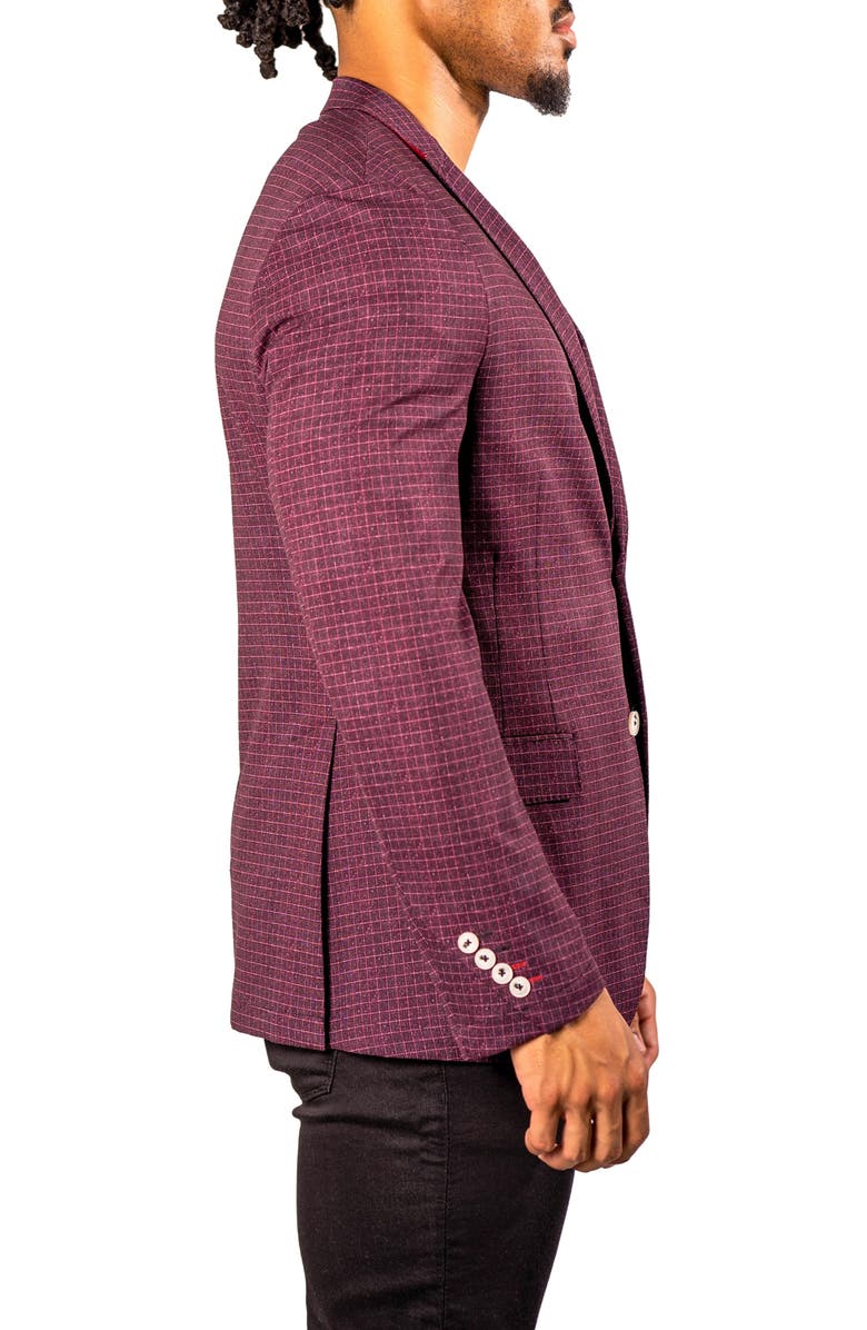 Maceoo Vortex Red Unconstructed Blazer, Alternate, color, Red