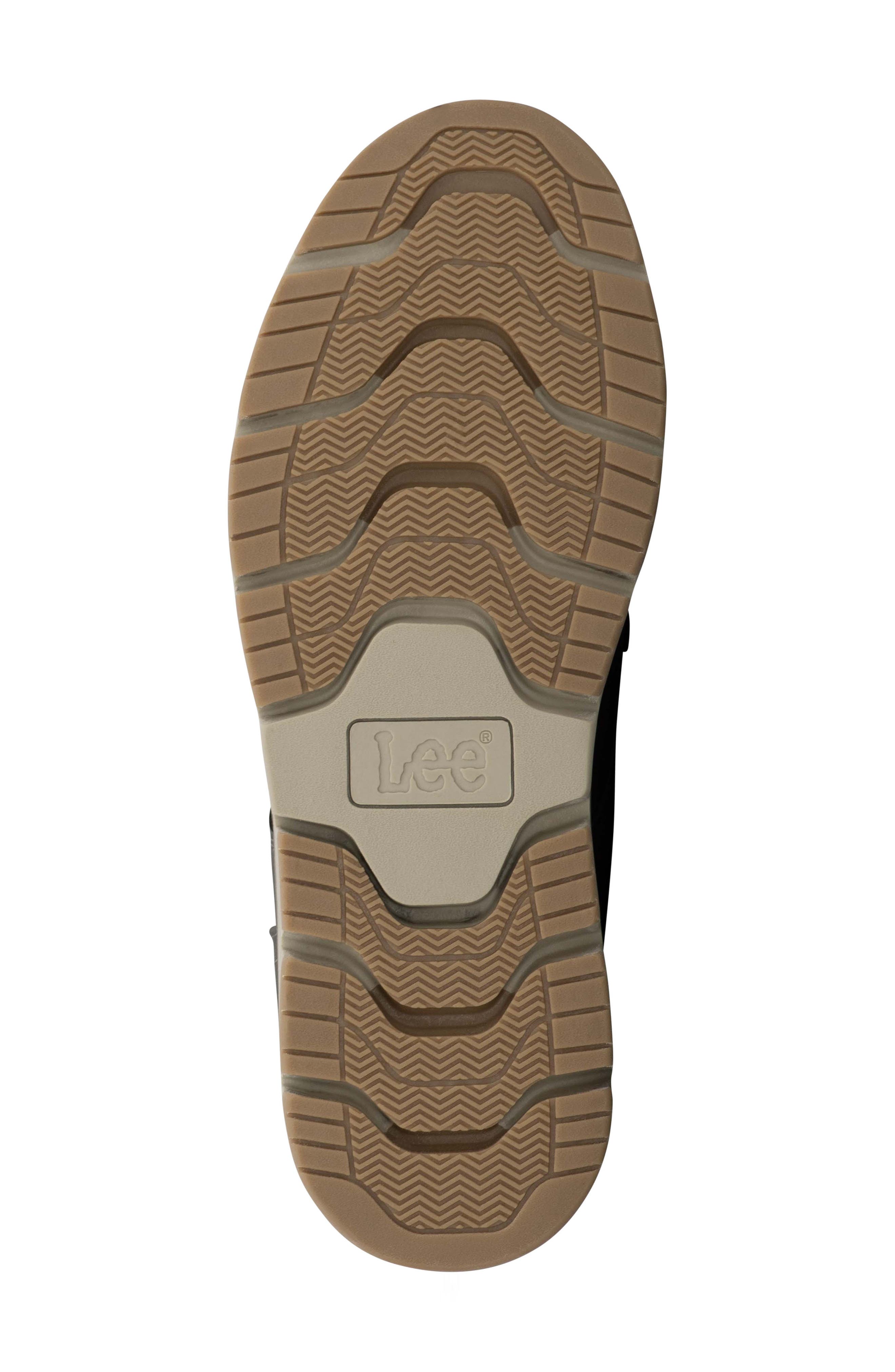 Lee Waylon Lace-Up Boot, Alternate, color, Charcoal Wax/ Black Denim