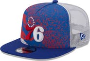 New Era Men's New Era Royal Philadelphia 76ers Court Sport Speckle 9FIFTY Snapback Hat