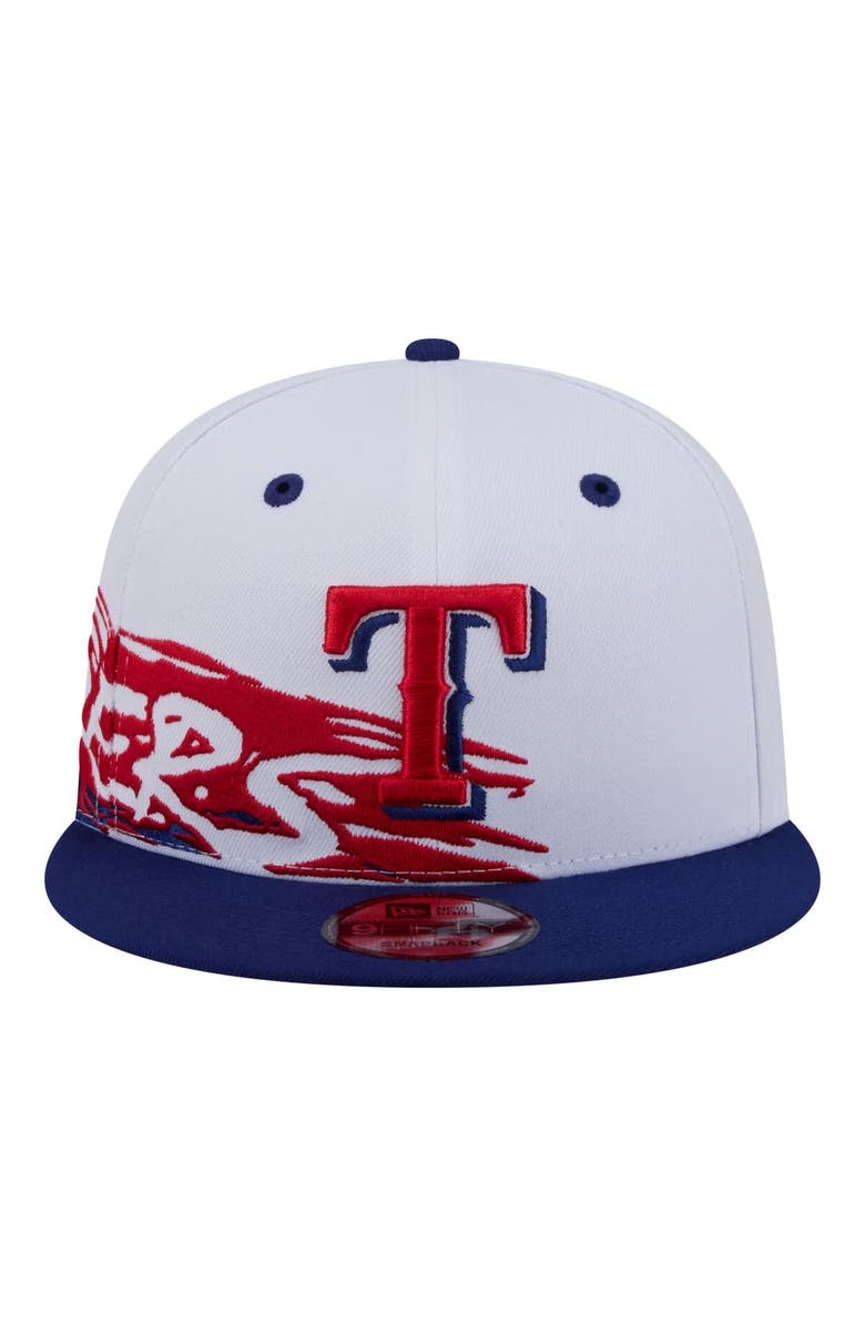 New Era Men's New Era  White Texas Rangers Swept 9FIFTY Snapback Hat, Alternate, color, White