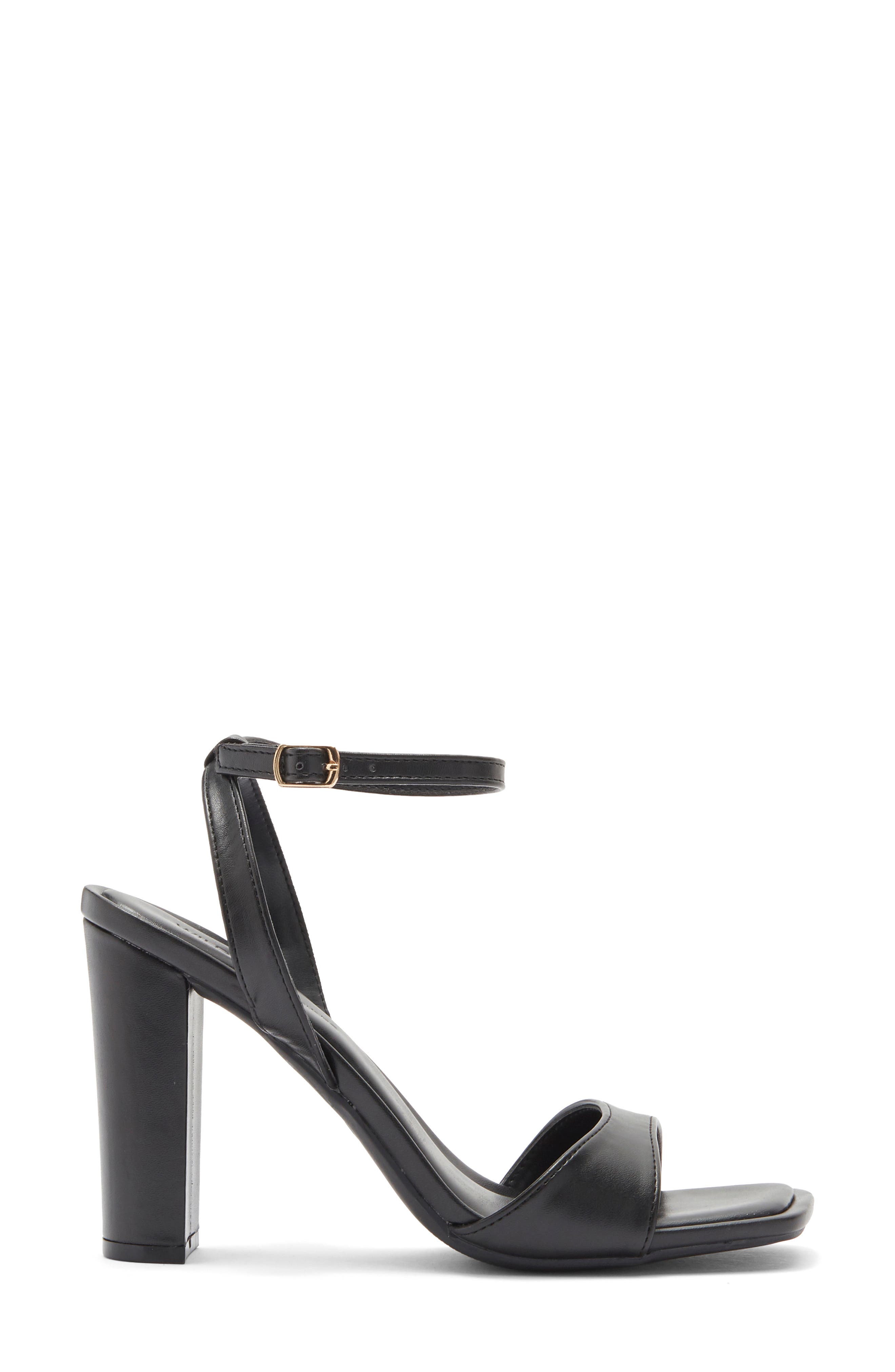 Lova Faux Leather Sandal, Alternate, color, BLACK