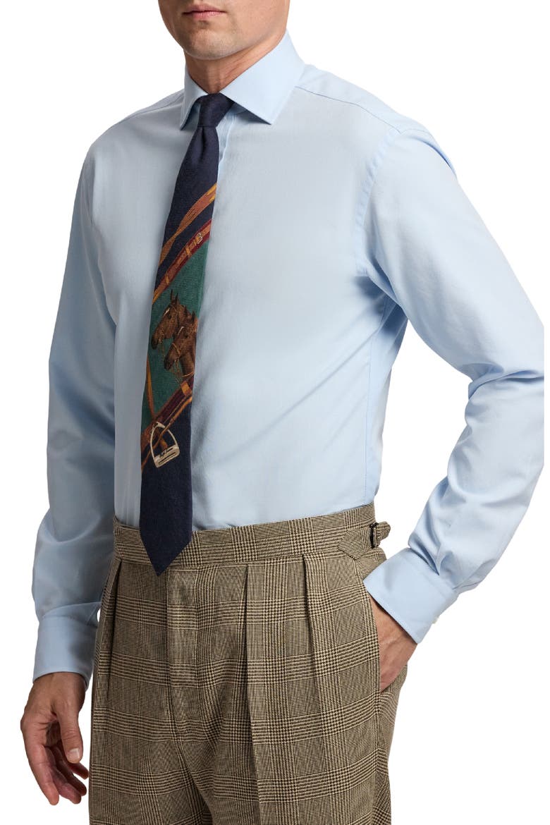Aston Cotton Oxford Button-Up Shirt, Alternate, color, DRESS SHIRT BLUE