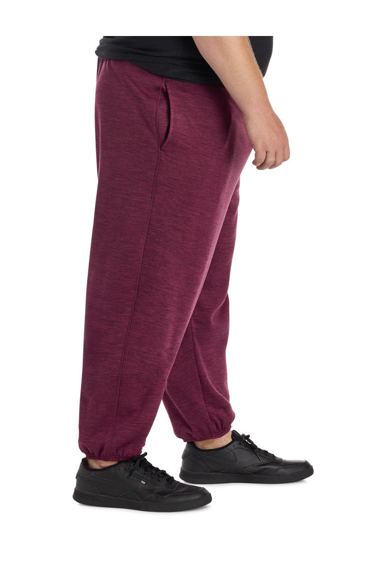 Performance Fleece Joggers, Alternate, color, BLACK CHERRY HEATHER