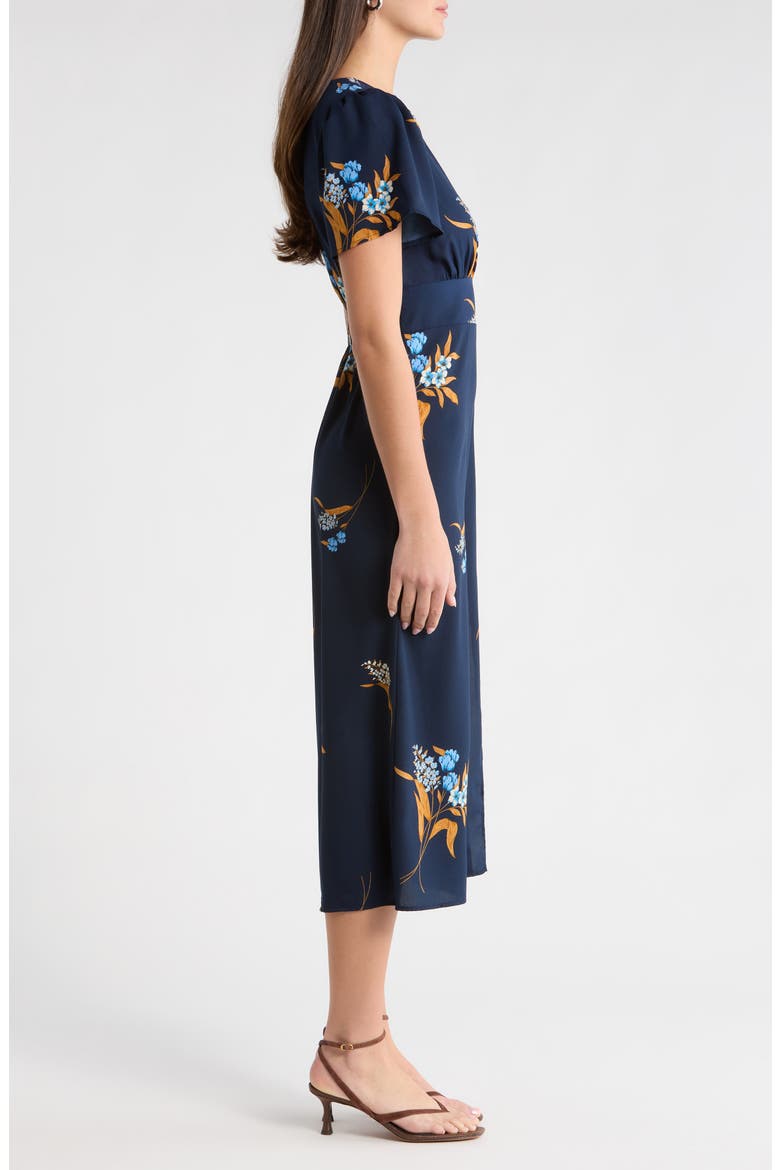 Dusk Bloom Floral Midi Dress, Alternate, color, NAVY MULTI
