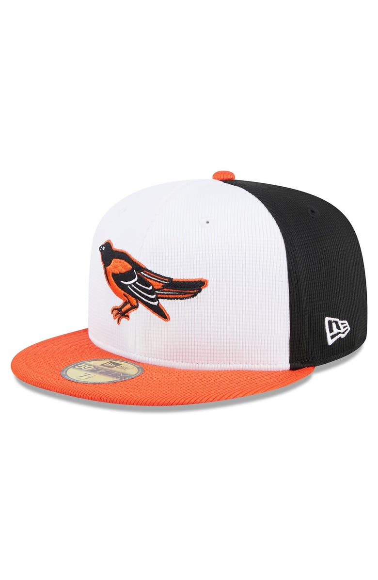 New Era Men's New Era White Baltimore Orioles 2024 Batting Practice 59FIFTY Fitted Hat, Main, color, White