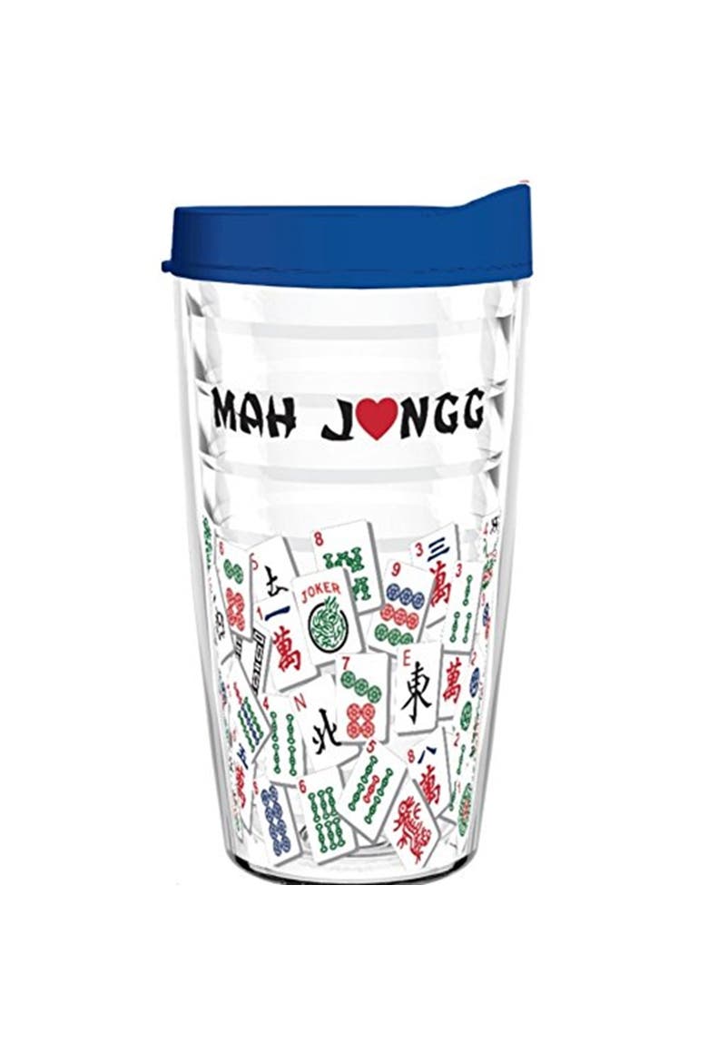 Mah Jongg Tumbler 16 oz Drinkware Set, Alternate, color, Multicolor