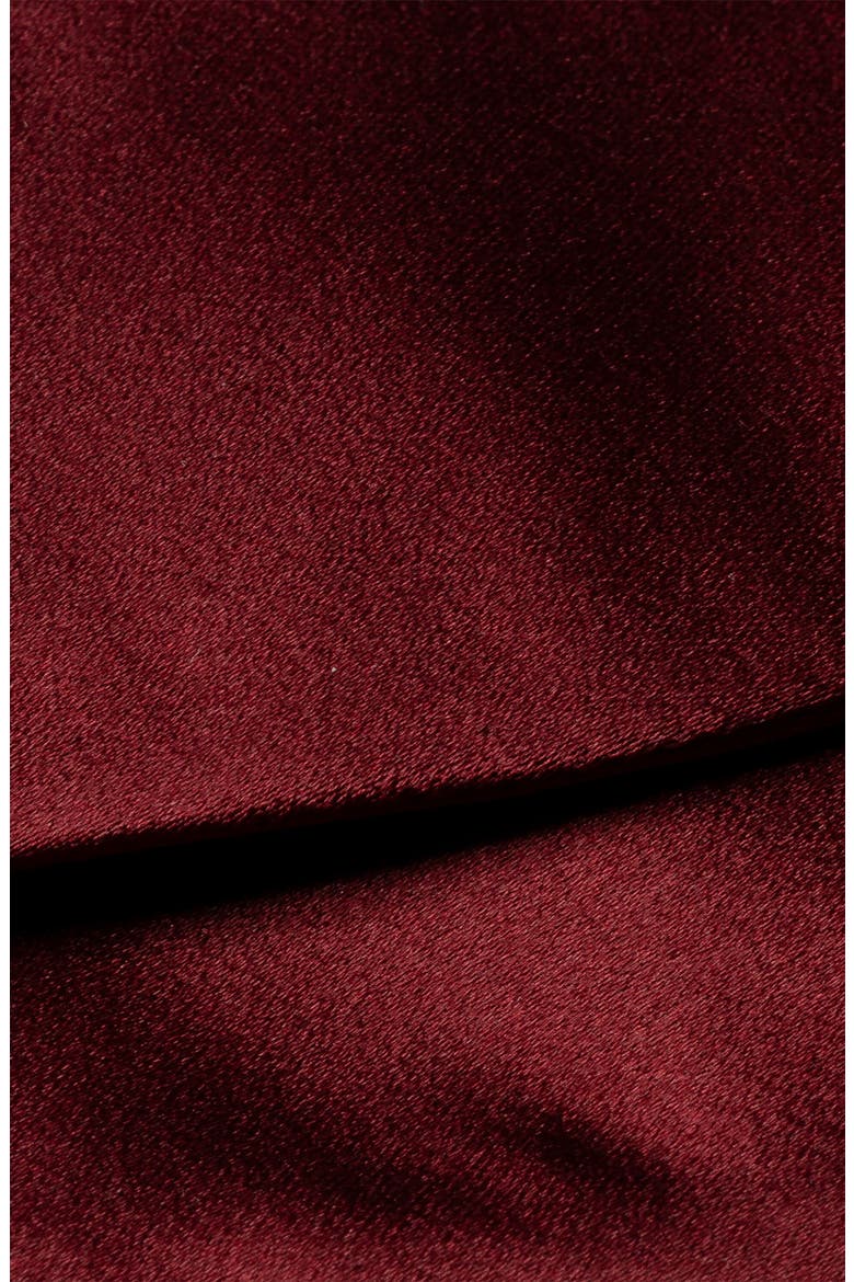 Silk Satin Self Tie Bow Tie, Alternate, color, MEDIUM RED