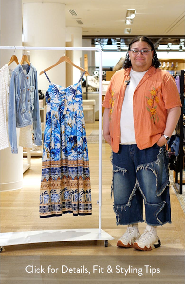 Ruched Front Midi Sundress, sales video thumbnail